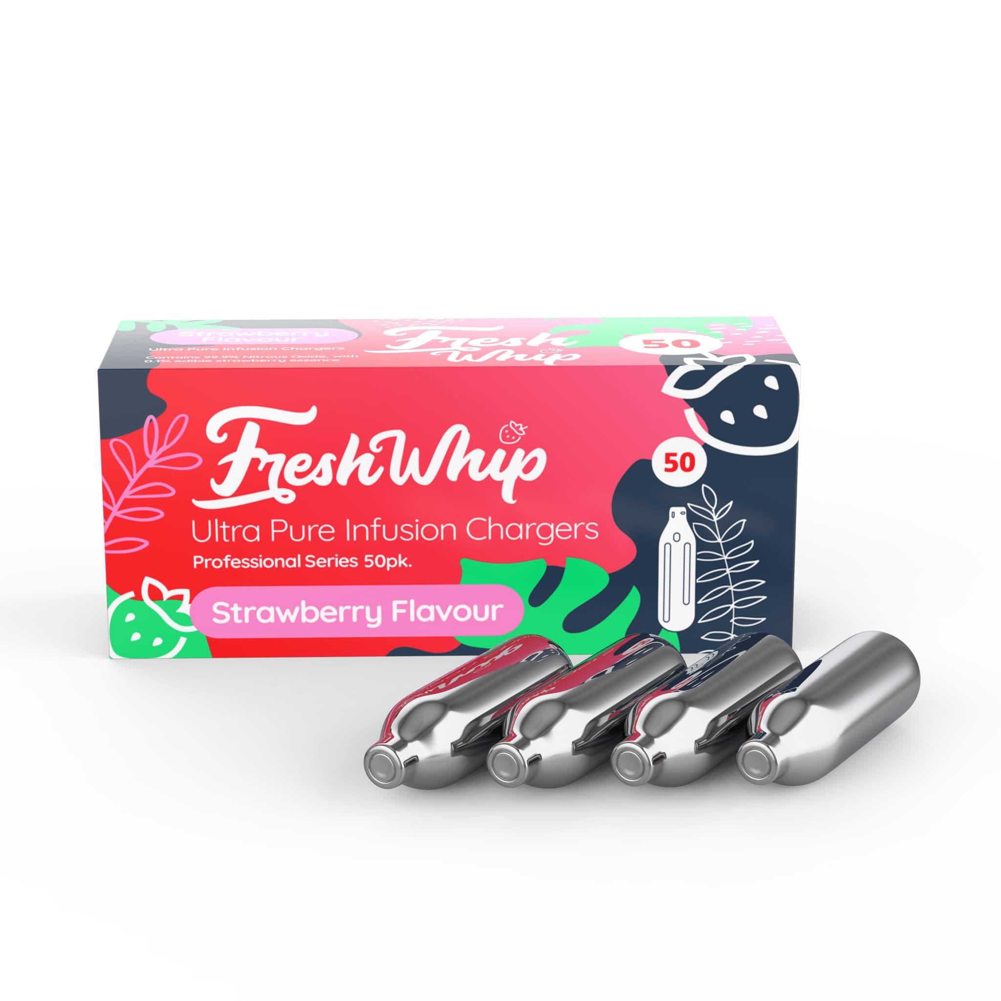 FreshWhip Strawberry Chargers | Whipco Nang Delivery Sydney